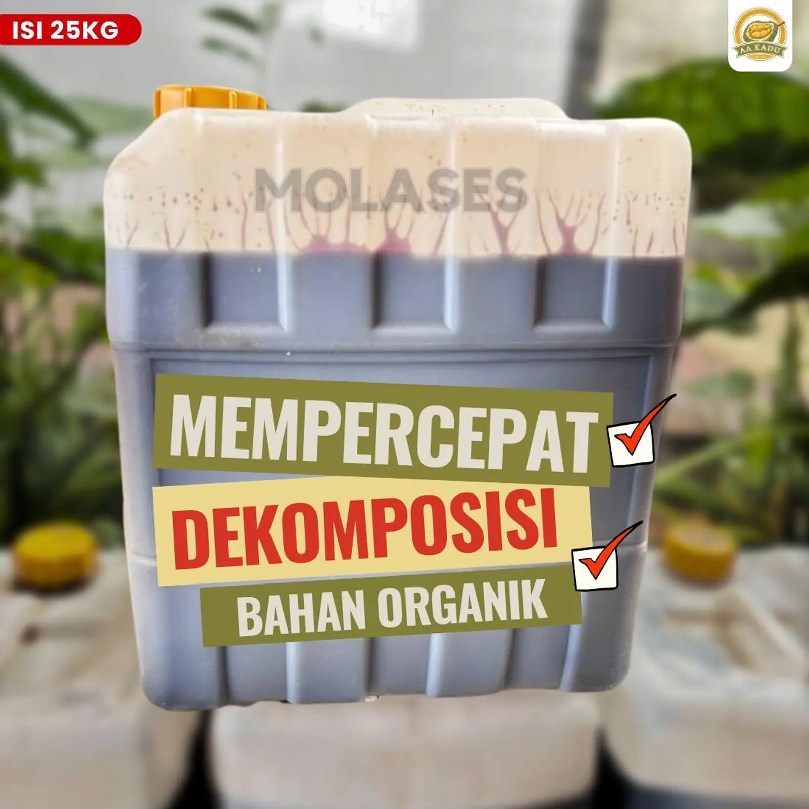 MOLASE TETES TEBU MURNI 100% ASLI TANPA CAMPURAN 25 KG GARANSI