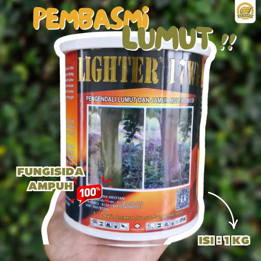 LIGHTER Fungisida Kontak pengendali pembersih Lumut dan Jamur Batang Durian
