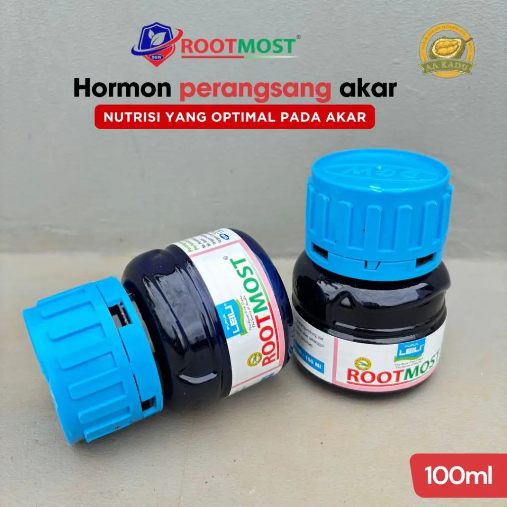 ROOTMOST 100ml - merangsang dan meningkatkan pertumbuhan akar - mengandung zat organik yang efektif - memperkuat sistem perakaran