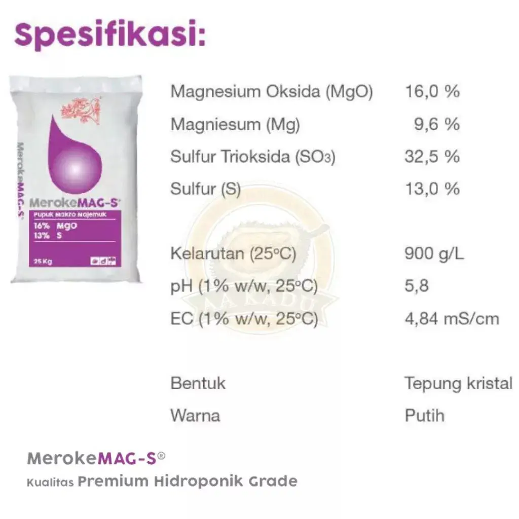 Pupuk Meroke MAG-S 1KG - Pupuk Makro Majemuk