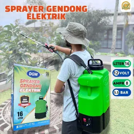 Sprayer Gendong Elektrik SNI DGW 16 LITER Tipe ECO 0.2 Upgrade