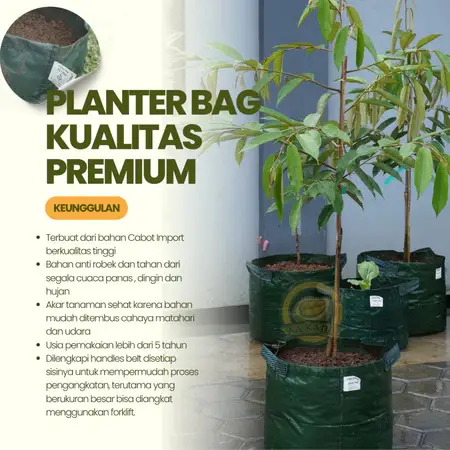 Planter Bag 35 Liter Kualitas Premium Daya Tahan 10 Tahun