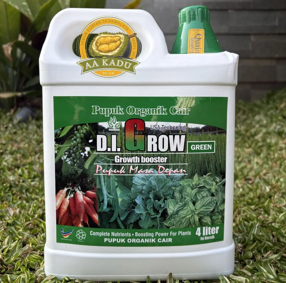 Pupuk D.I Grow Green/Hijau 4 liter -  Growth Booster - Pupuk Organik Cair