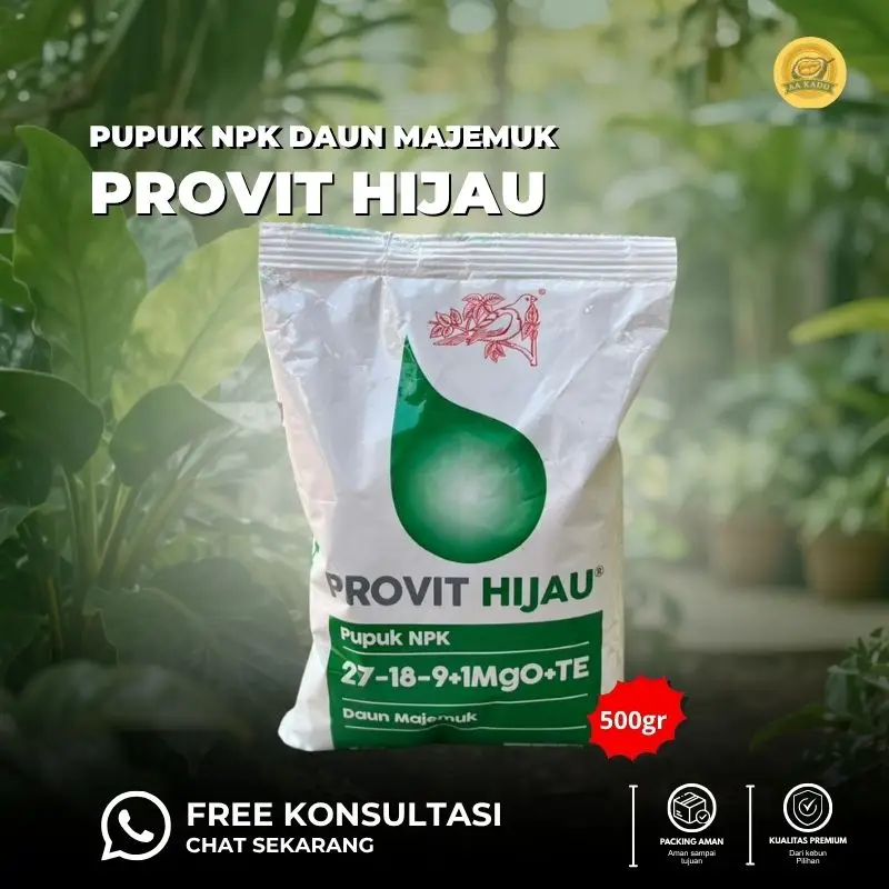 Provit Hijau NPK 27-18-9+1MgO+TE - 500 gram