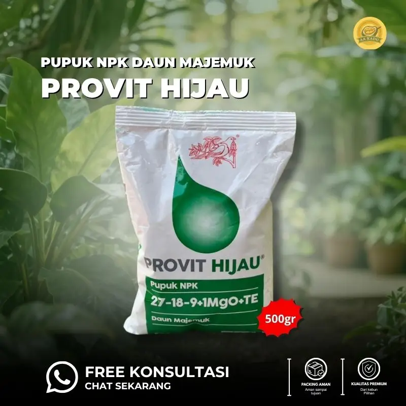 Provit Hijau NPK 27-18-9+1MgO+TE - 500 gram